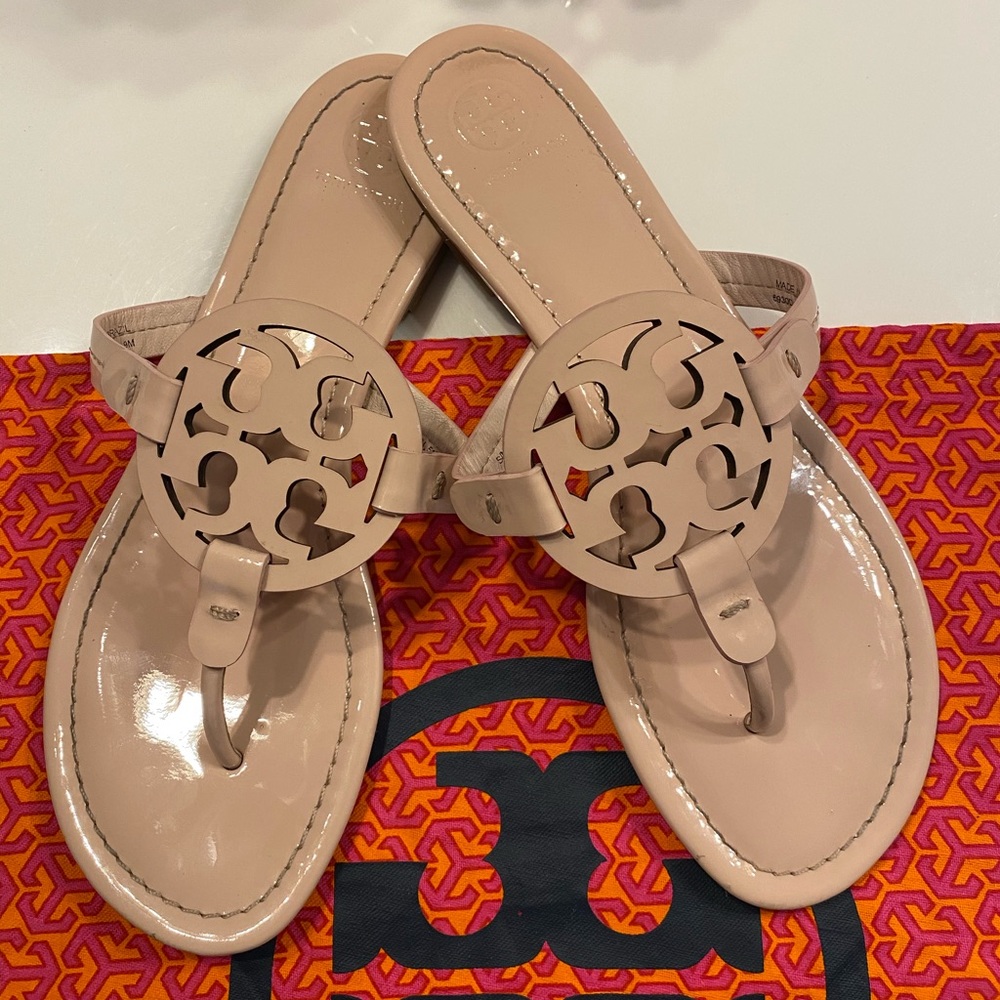 Tory Burch Miller Sandals Size 9 - Picture 1 of 9